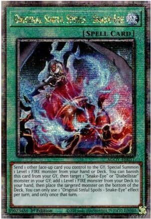 Original Sinful Spoils - Snake-Eye (Quarter Century Secret Rare) — Age of Overlord