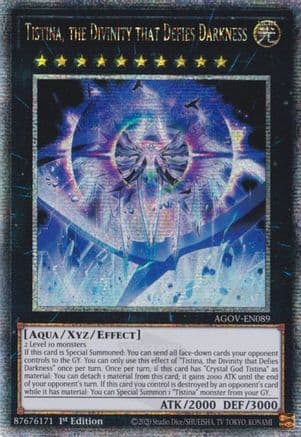 Tistina, the Divinity that Defies Darkness (Quarter Century Secret Rare) — Age of Overlord