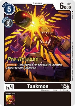 Tankmon — Starter Deck 15: Dragon of Courage Pre-Release Cards
