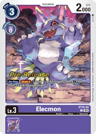 Elecmon — Starter Deck 16: Wolf of Friendship Pre-Release Cards