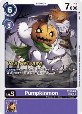 Pumpkinmon — Digimon Card Game card