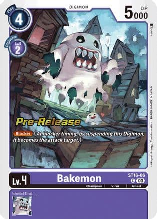 Bakemon — Digimon Card Game card