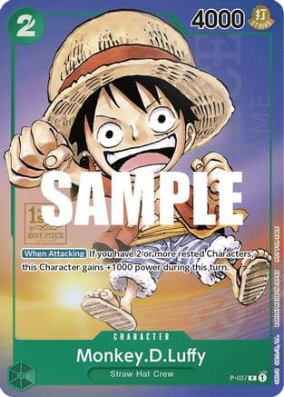 Monkey.D.Luffy (037) (1st Anniversary Tournament) — One Piece Promotion Cards
