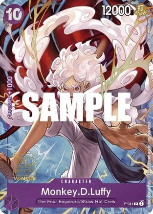Monkey.D.Luffy (041) (1st Anniversary Tournament) — One Piece Promotion Cards