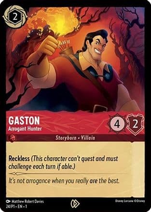 Gaston - Arrogant Hunter — Disney Lorcana Promo Cards