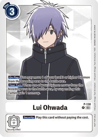 Lui Ohwada - P-130 (NYCC 2023 Demo Deck) — Digimon Demo Deck Exclusive Cards