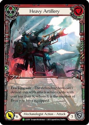 Heavy Artillery (Red) - LGS191 — Flesh and Blood: Promo Cards