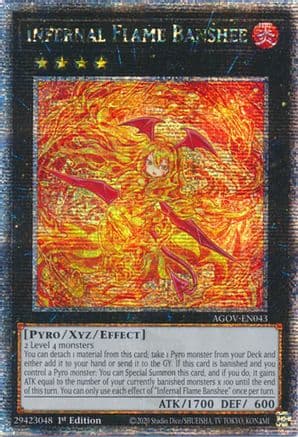 Infernal Flame Banshee (Quarter Century Secret Rare) — Age of Overlord