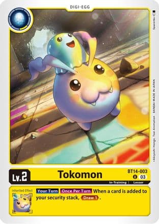 Tokomon — Blast Ace Digimon Card Game card by Spareribs