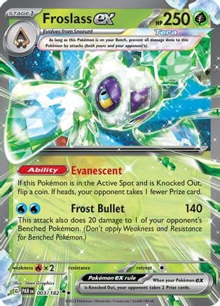 Froslass ex - 003/182 — SV04: Paradox Rift Pokémon TCG card by 5ban Graphics