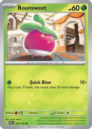 Bounsweet — SV04: Paradox Rift Pokémon TCG card by Kouki Saitou