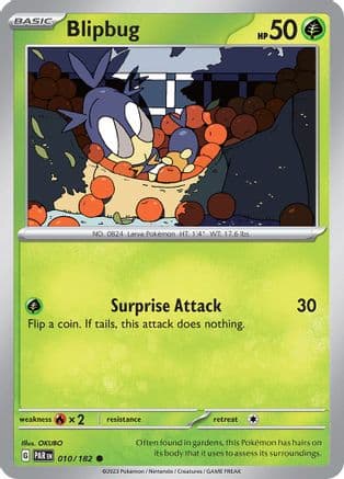 Blipbug — SV04: Paradox Rift Pokémon TCG card by OKUBO