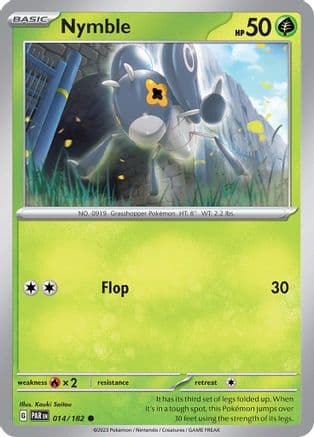 Nymble - 014/182 — SV04: Paradox Rift Pokémon TCG card by Kouki Saitou