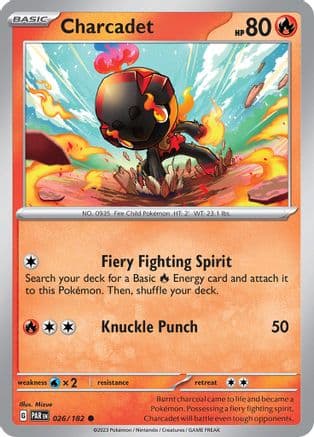 Charcadet - 026/182 — SV04: Paradox Rift Pokémon TCG card by Mizue