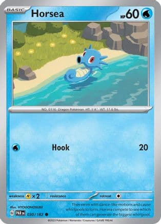 Horsea — SV04: Paradox Rift Pokémon TCG card by HYOGONOSUKE