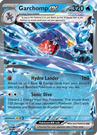 Garchomp ex - 038/182 — SV04: Paradox Rift