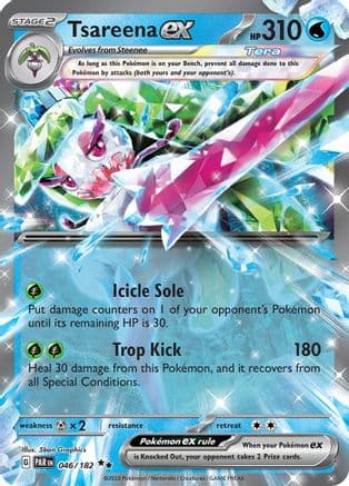 Tsareena ex - 046/182 — SV04: Paradox Rift Pokémon TCG card by 5ban Graphics