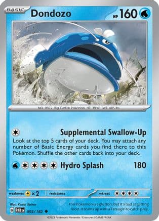 Dondozo — SV04: Paradox Rift Pokémon TCG card by Kouki Saitou