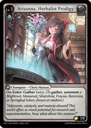 Arisanna, Herbalist Prodigy — Alchemical Revolution