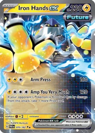 Iron Hands ex - 070/182 — SV04: Paradox Rift Pokémon TCG card by PLANETA Mochizuki