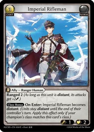Imperial Rifleman — Alchemical Revolution Starter Decks