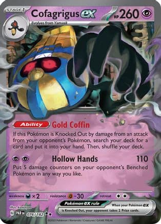 Cofagrigus ex — SV04: Paradox Rift Pokémon TCG card by kawayoo