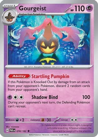 Gourgeist — SV04: Paradox Rift Pokémon TCG card by nisimono