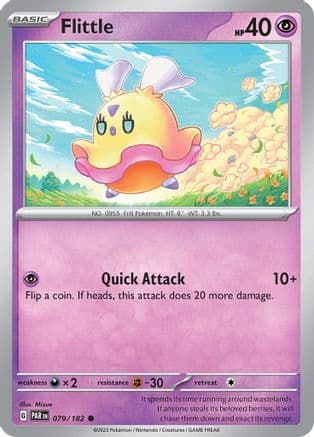 Flittle - 079/182 — SV04: Paradox Rift Pokémon TCG card by Mizue