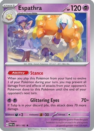 Espathra - 081/182 — SV04: Paradox Rift Pokémon TCG card by Teeziro