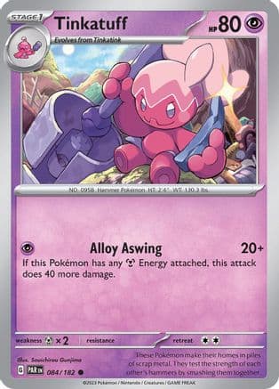 Tinkatuff — SV04: Paradox Rift Pokémon TCG card by Souichirou Gunjima