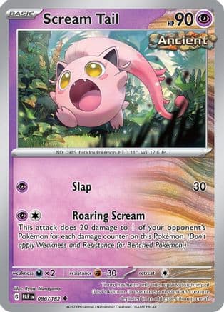 Scream Tail — SV04: Paradox Rift Pokémon TCG card by Ryota Murayama