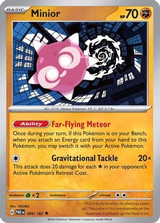 Minior - 099/182 — SV04: Paradox Rift Pokémon TCG card by OKUBO