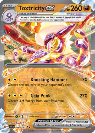 Toxtricity ex — SV04: Paradox Rift Pokémon TCG card by 5ban Graphics