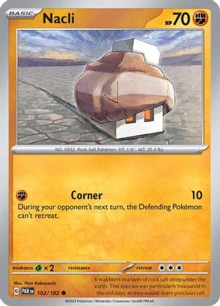 Nacli - 102/182 — SV04: Paradox Rift Pokémon TCG card by Pani Kobayashi