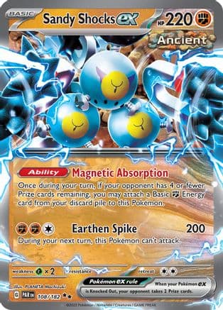 Sandy Shocks ex - 108/182 — SV04: Paradox Rift Pokémon TCG card by PLANETA Mochizuki