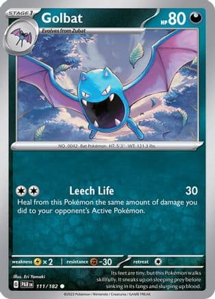 Golbat — SV04: Paradox Rift Pokémon TCG card by Eri Yamaki
