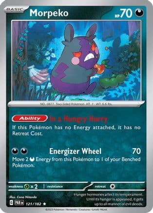 Morpeko - 121/182 — SV04: Paradox Rift Pokémon TCG card by Cona Nitanda