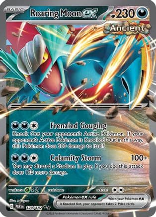 Roaring Moon ex — SV04: Paradox Rift Pokémon TCG card by takuyoa