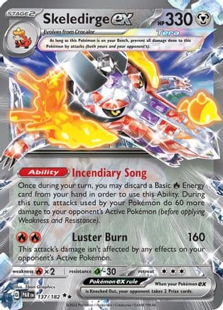 Skeledirge ex — SV04: Paradox Rift Pokémon TCG card by 5ban Graphics