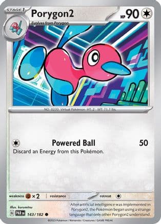 Porygon2 — SV04: Paradox Rift Pokémon TCG card by kurumitsu