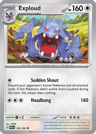 Exploud — SV04: Paradox Rift Pokémon TCG card by LINNE