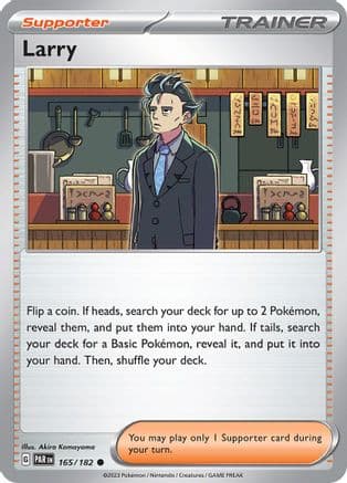 Larry — SV04: Paradox Rift Pokémon TCG card by Akira Komayama