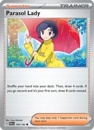Parasol Lady — SV04: Paradox Rift Pokémon TCG card by Cona Nitanda