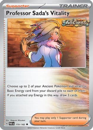 Professor Sada's Vitality — SV04: Paradox Rift Pokémon TCG card by Megumi Mizutani