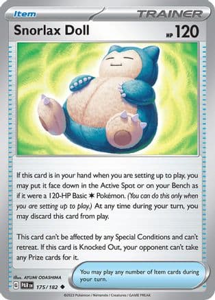 Snorlax Doll — SV04: Paradox Rift Pokémon TCG card by AYUMI ODASHIMA