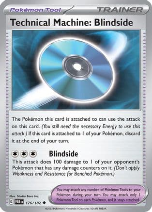Technical Machine: Blindside — SV04: Paradox Rift Pokémon TCG card by Studio Bora Inc.