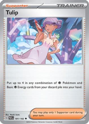 Tulip — SV04: Paradox Rift Pokémon TCG card by Naoki Saito