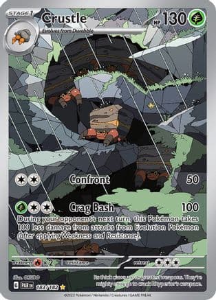 Crustle - 183/182 — SV04: Paradox Rift Pokémon TCG card by OKUBO