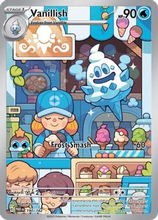 Vanillish - 190/182 — SV04: Paradox Rift Pokémon TCG card by Taiga Kayama