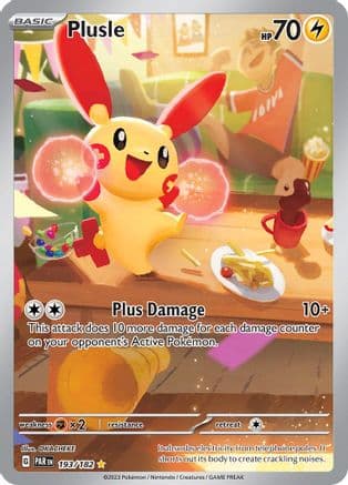 Plusle - 193/182 — Pokémon TCG card